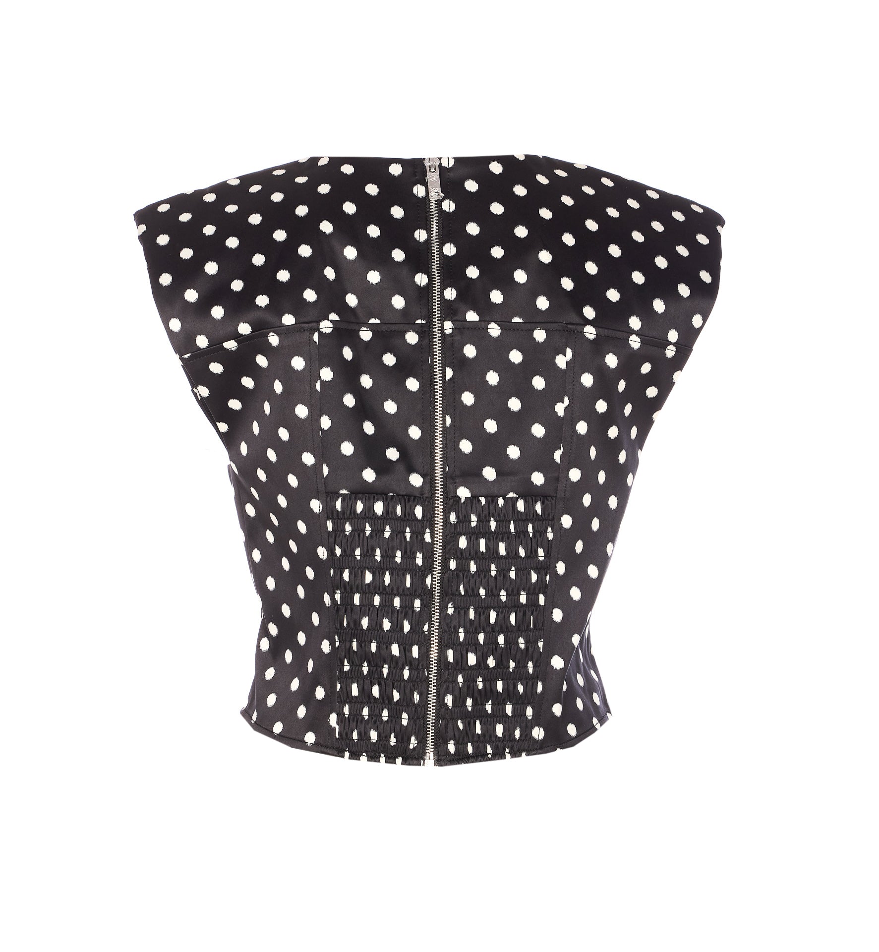 GANNI Top Black Recycled Polyester