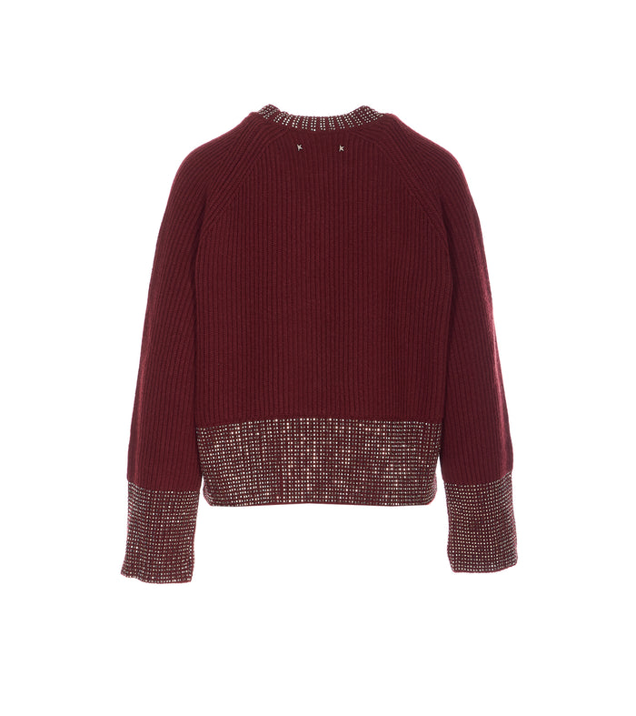 Golden Goose Sweaters Red Wool