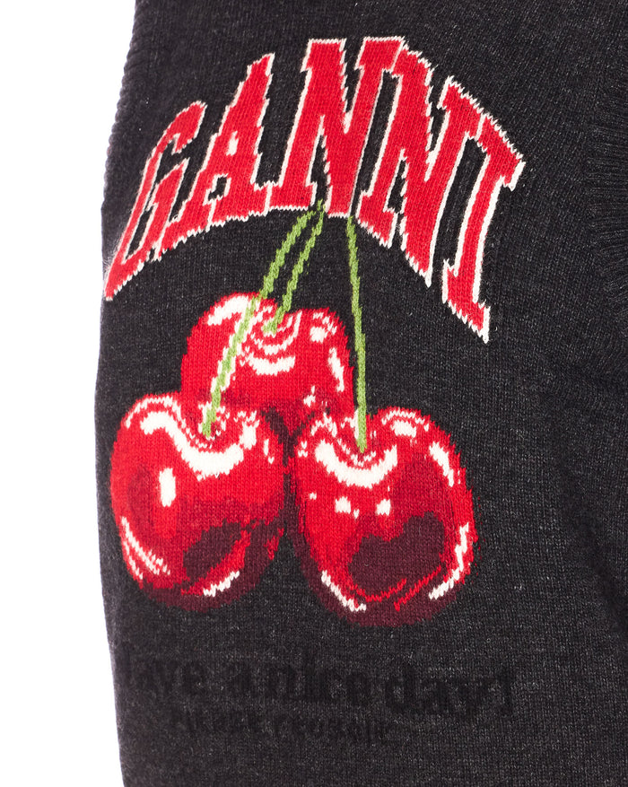 Ganni Jackets Black Wool