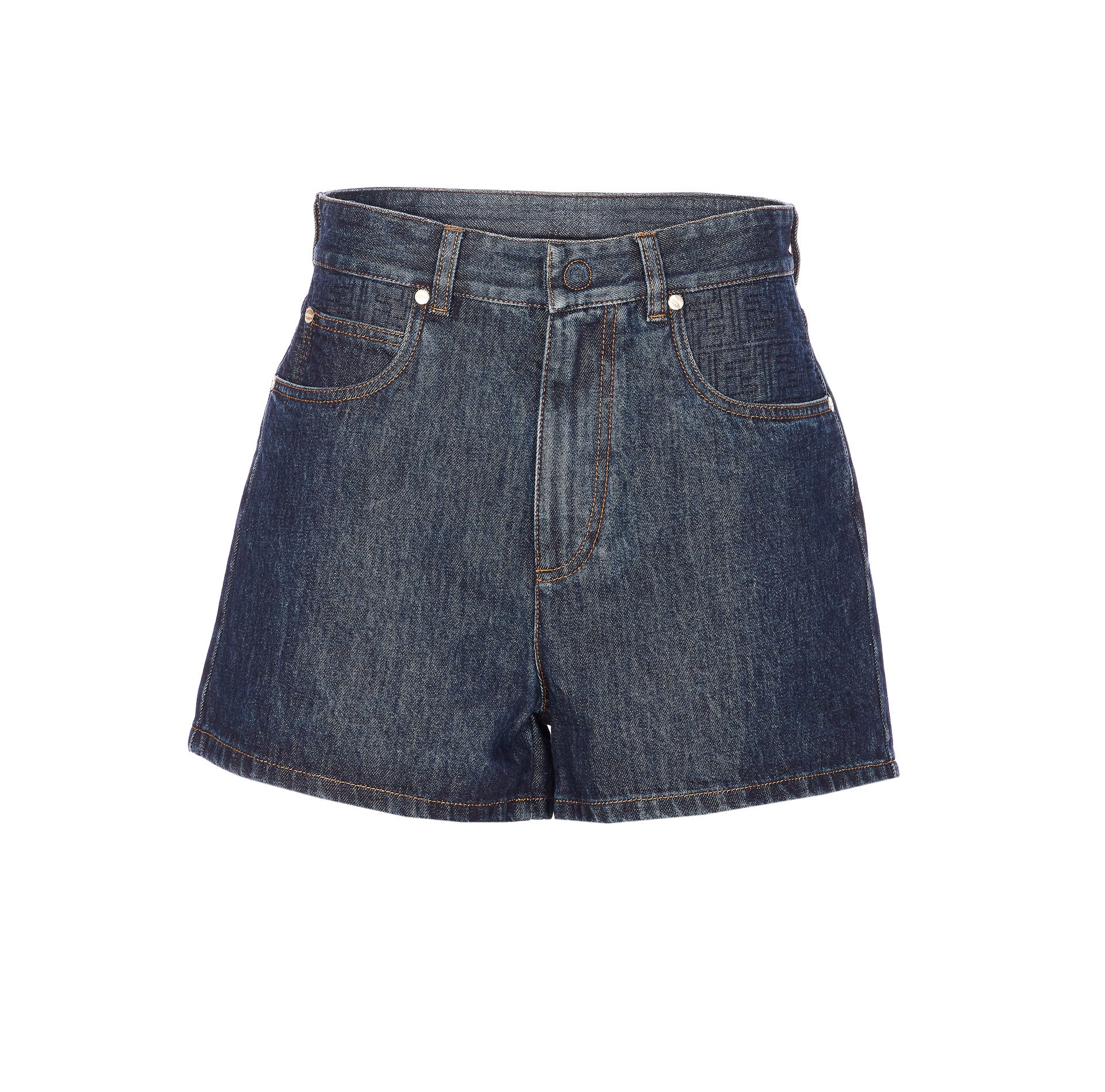 Fendi Shorts Blue Cotton