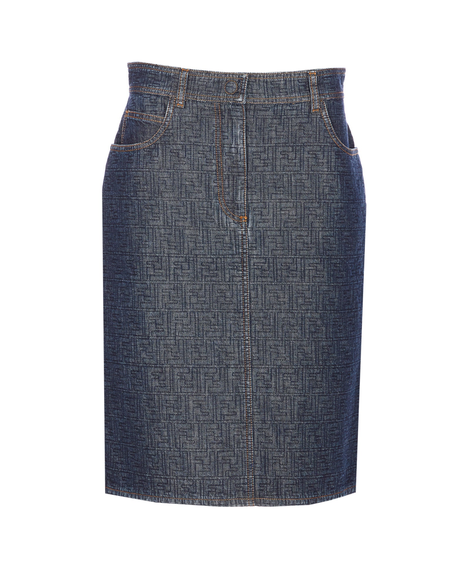 Fendi Skirts Blue Cotton