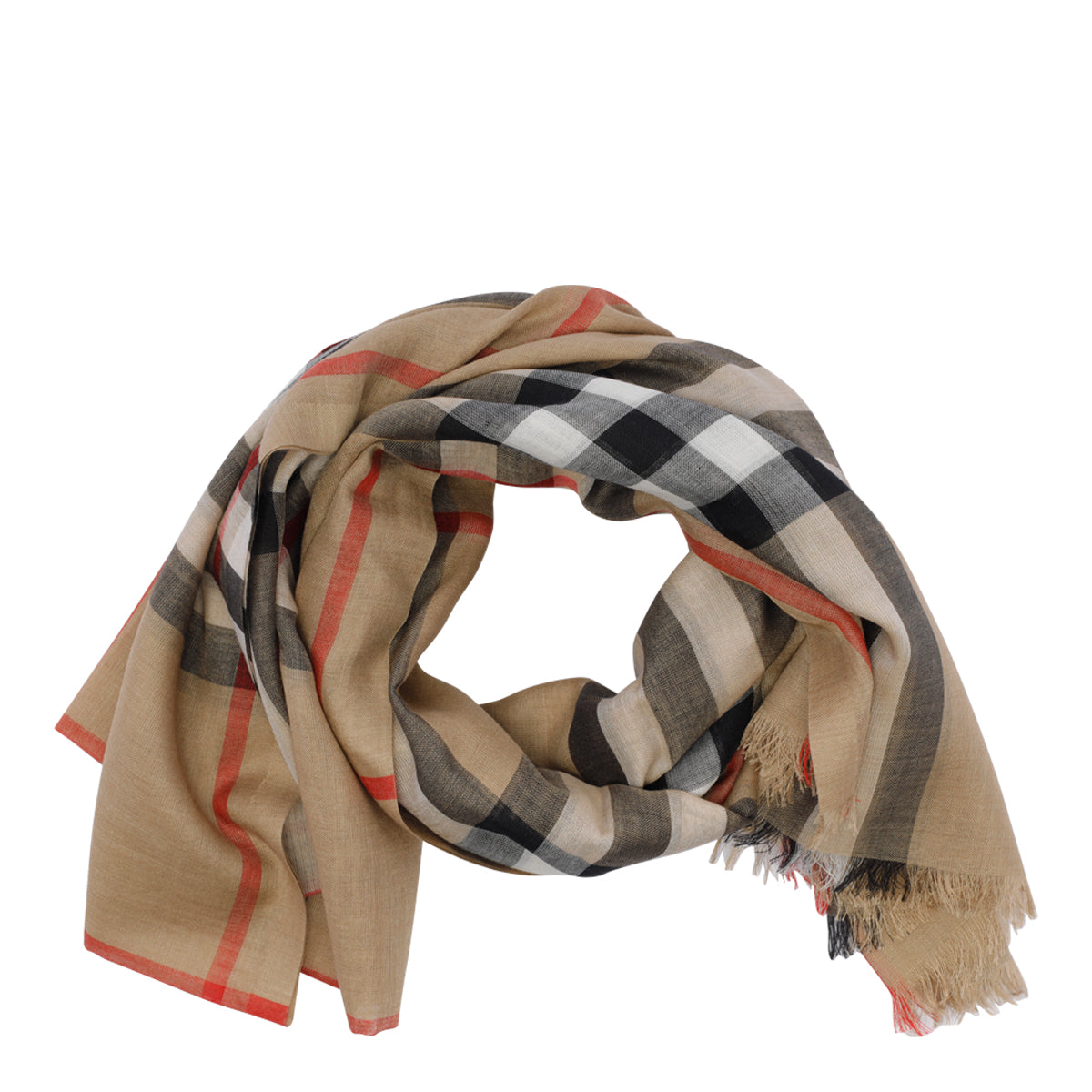 Burberry Scarfs Beige Wool