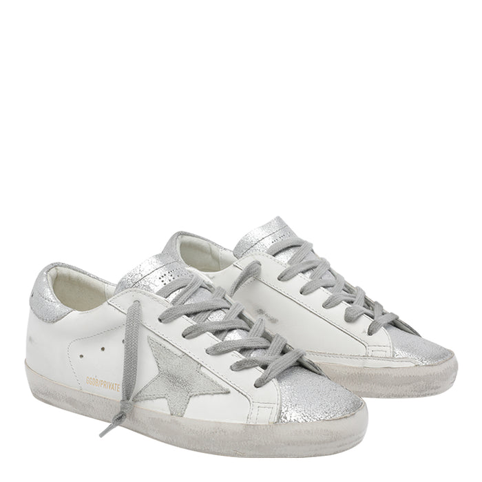 Golden Goose Sneakers White Calf Leather/rubber Sole