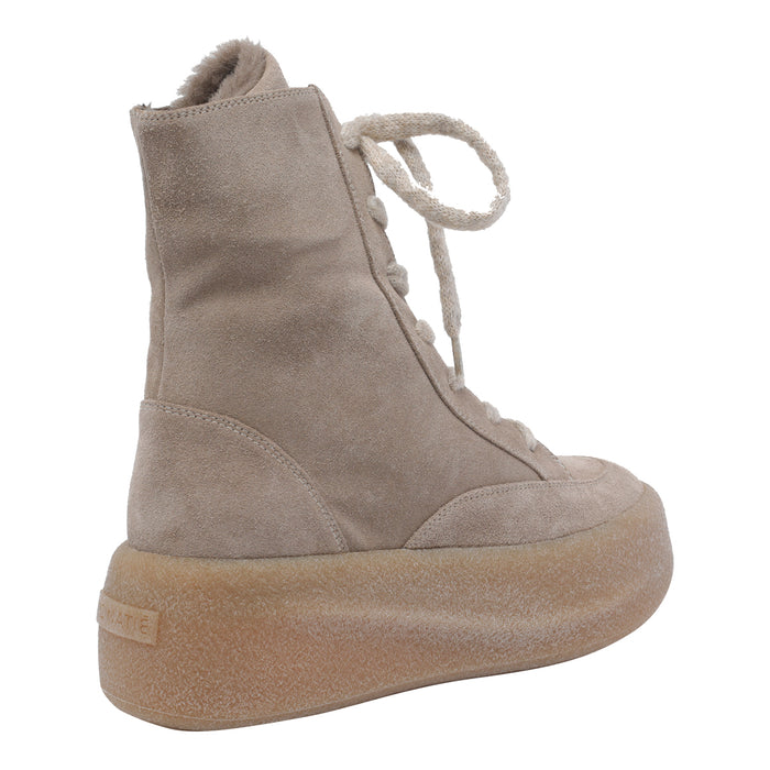 Vic Matie Boots Beige Suede Leather/rubber Sole