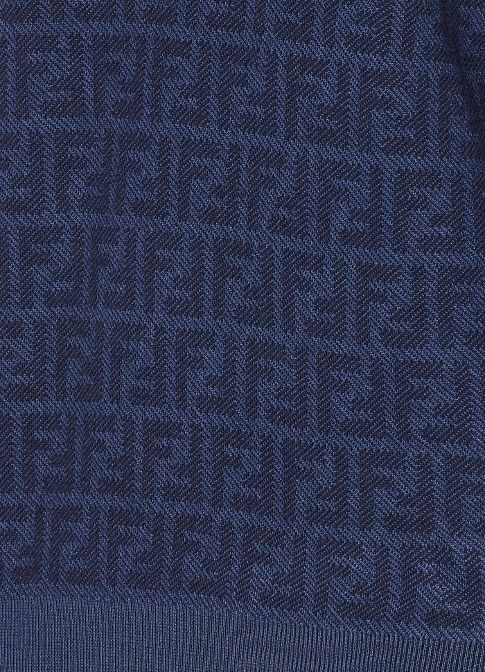 Fendi Sweaters Blue Wool