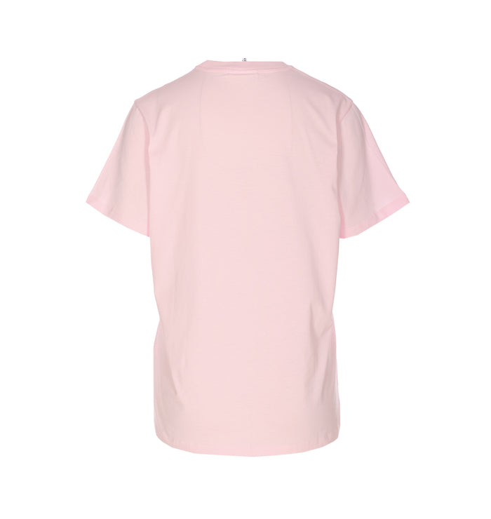 Ganni T-Shirts And Polos Pink Organic Cotton