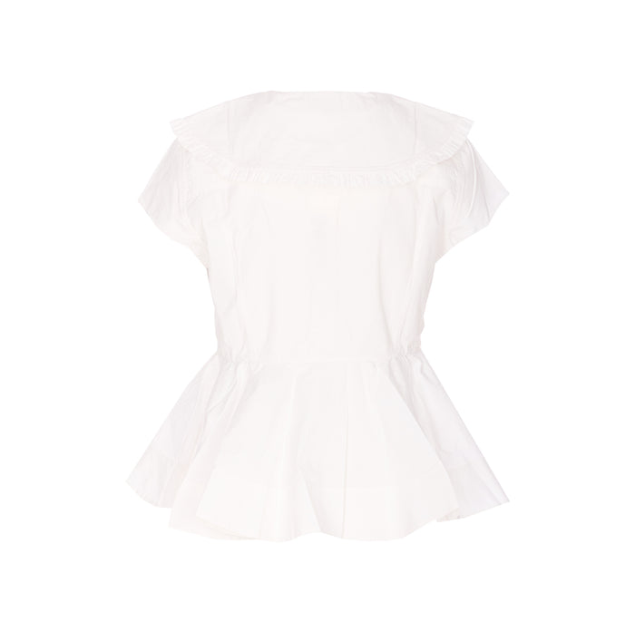 GANNI Shirts White Organic Cotton