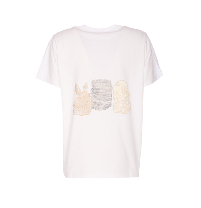Ganni T-Shirts And Polos White Organic Cotton
