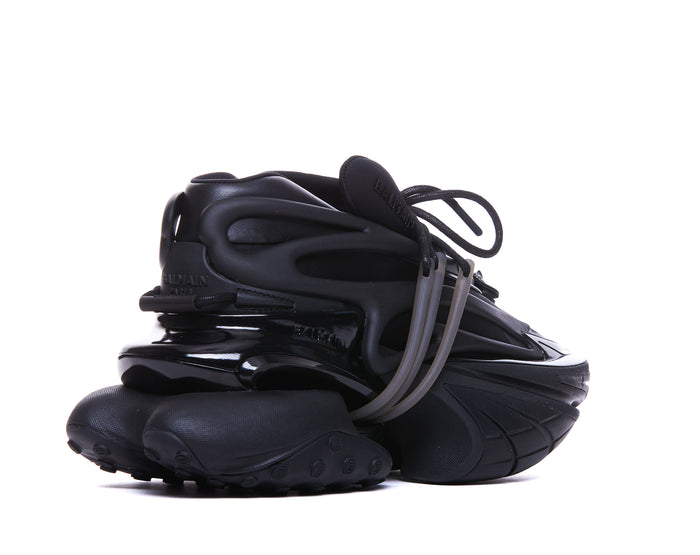 Balmain Sneakers Black Rubber/rubber Sole