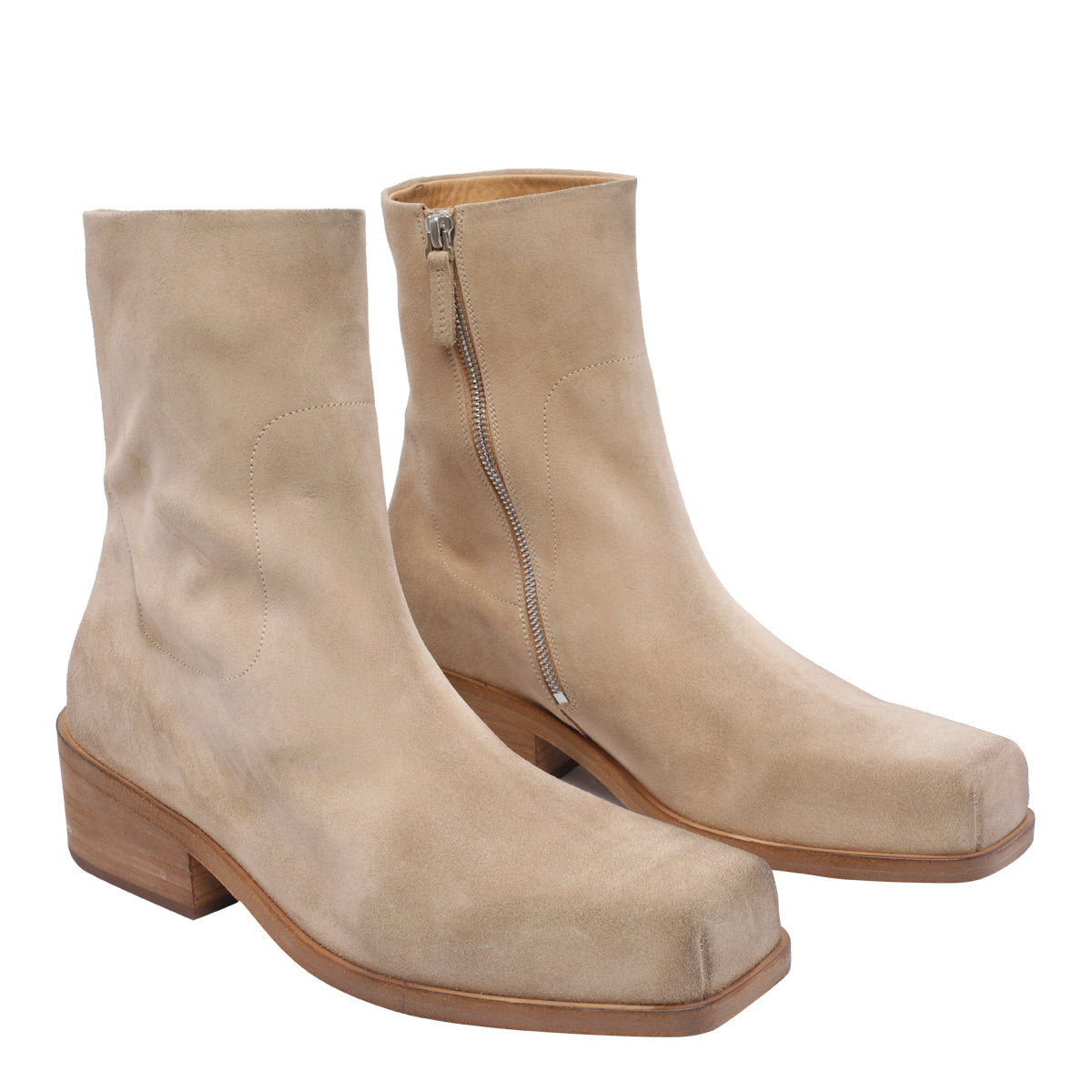 Marsell Boots Beige Suede Leather/leather Sole