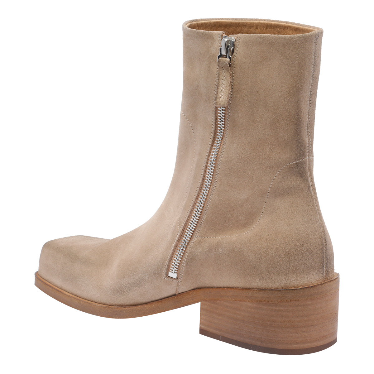 Marsell Boots Beige Suede Leather/leather Sole