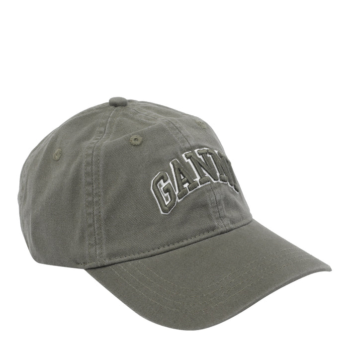 GANNI Hats Green Cotton