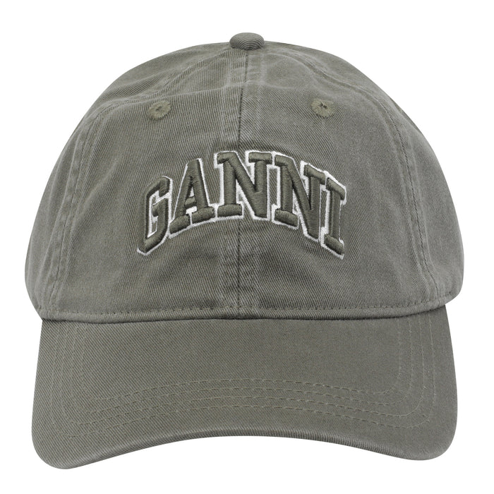 GANNI Hats Green Cotton