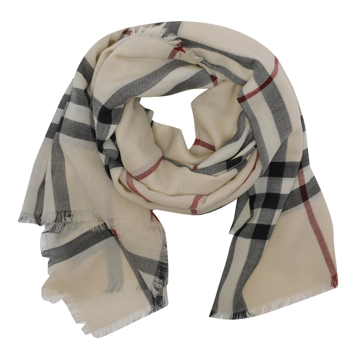Burberry Scarfs Beige Wool
