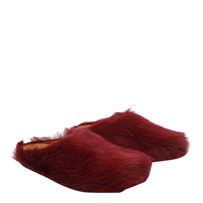 Marni Sandals Red Calf Leather/rubber Sole