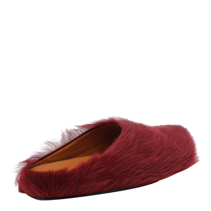 Marni Sandals Red Calf Leather/rubber Sole