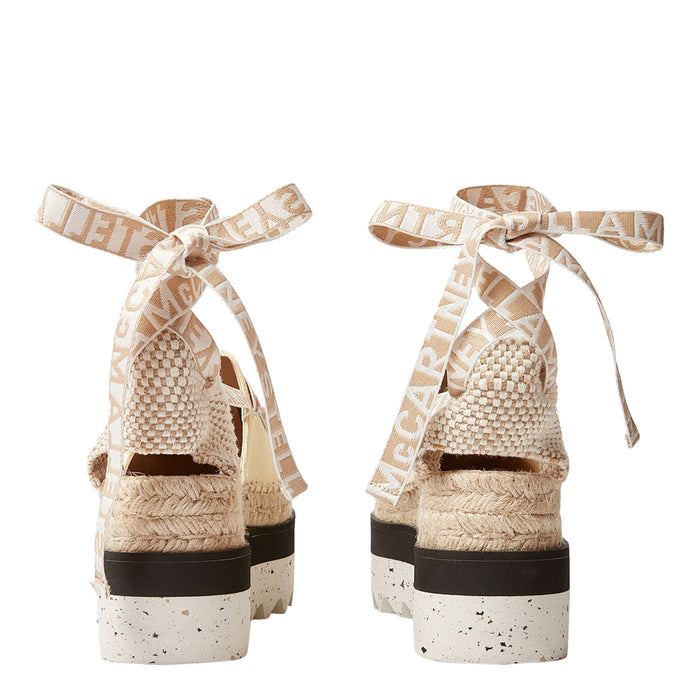 Stella McCartney Flat shoes Beige Fabric/rubber Sole