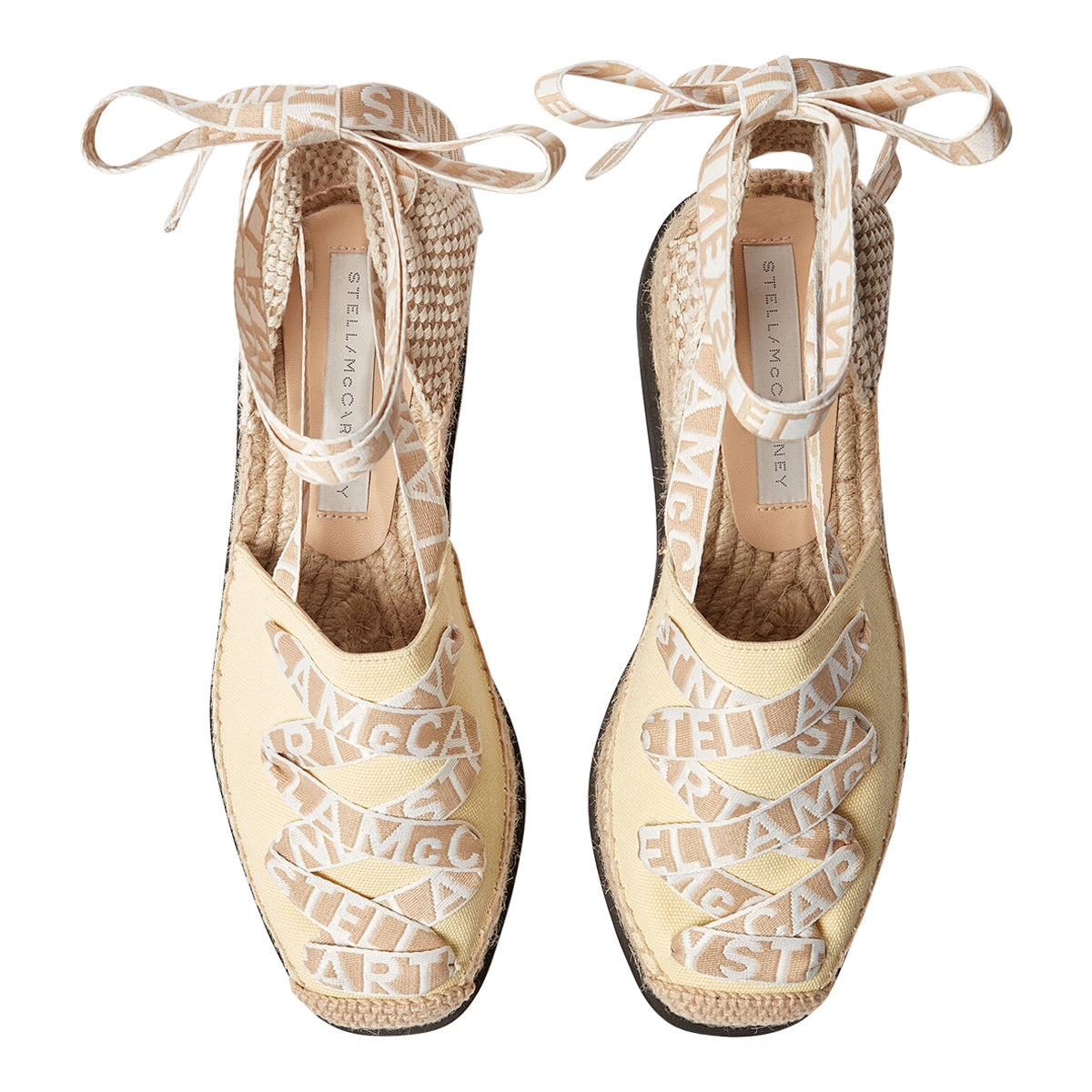 Stella McCartney Flat shoes Beige Fabric/rubber Sole