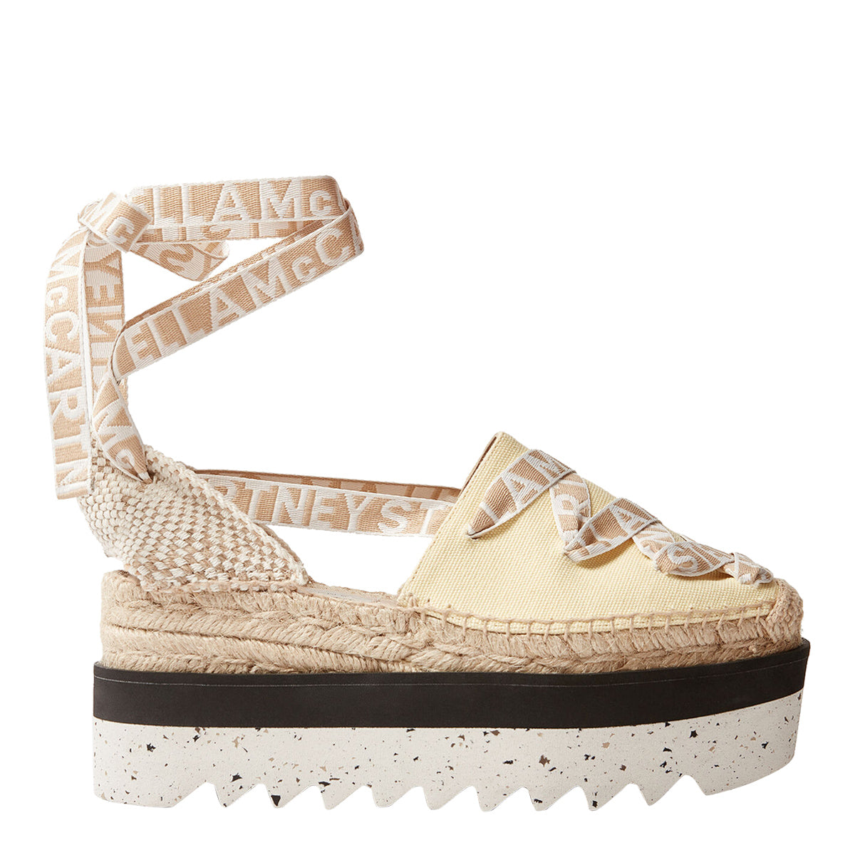 Stella McCartney Flat shoes Beige Fabric/rubber Sole