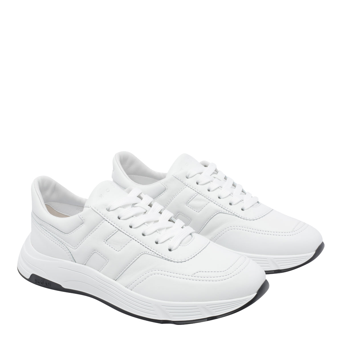 Hogan Sneakers White Calf Leather/rubber Sole