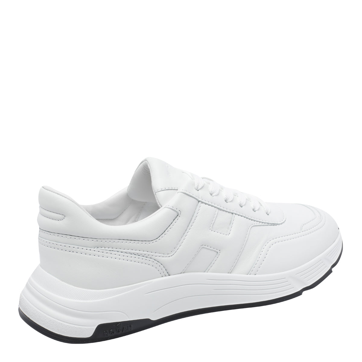 Hogan Sneakers White Calf Leather/rubber Sole