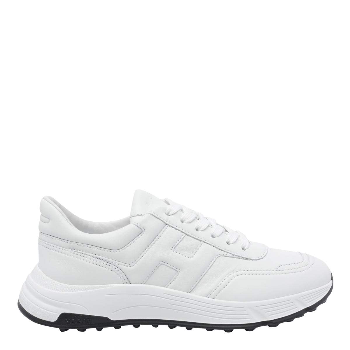 Hogan Sneakers White Calf Leather/rubber Sole