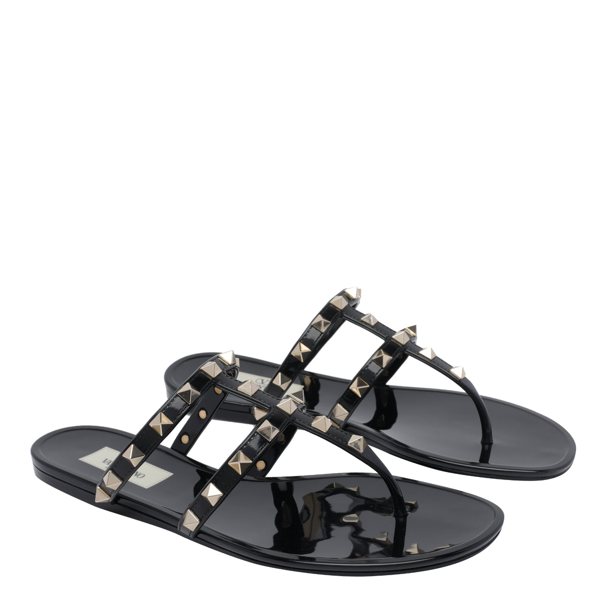 Valentino Garavani Sandals Black Rubber/rubber Sole