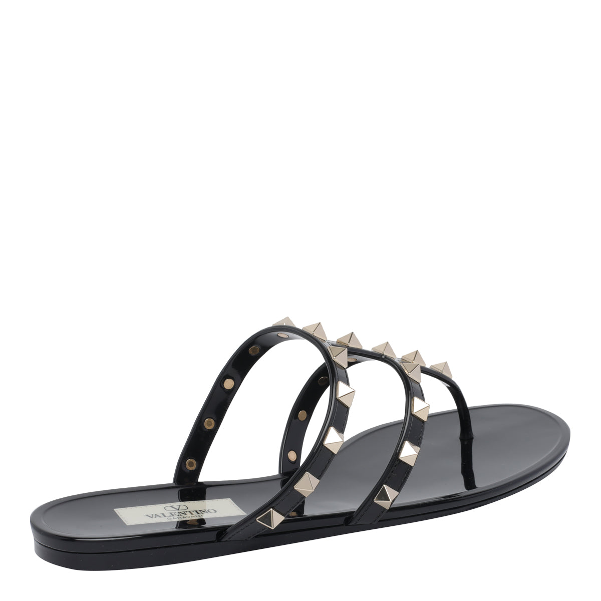 Valentino Garavani Sandals Black Rubber/rubber Sole