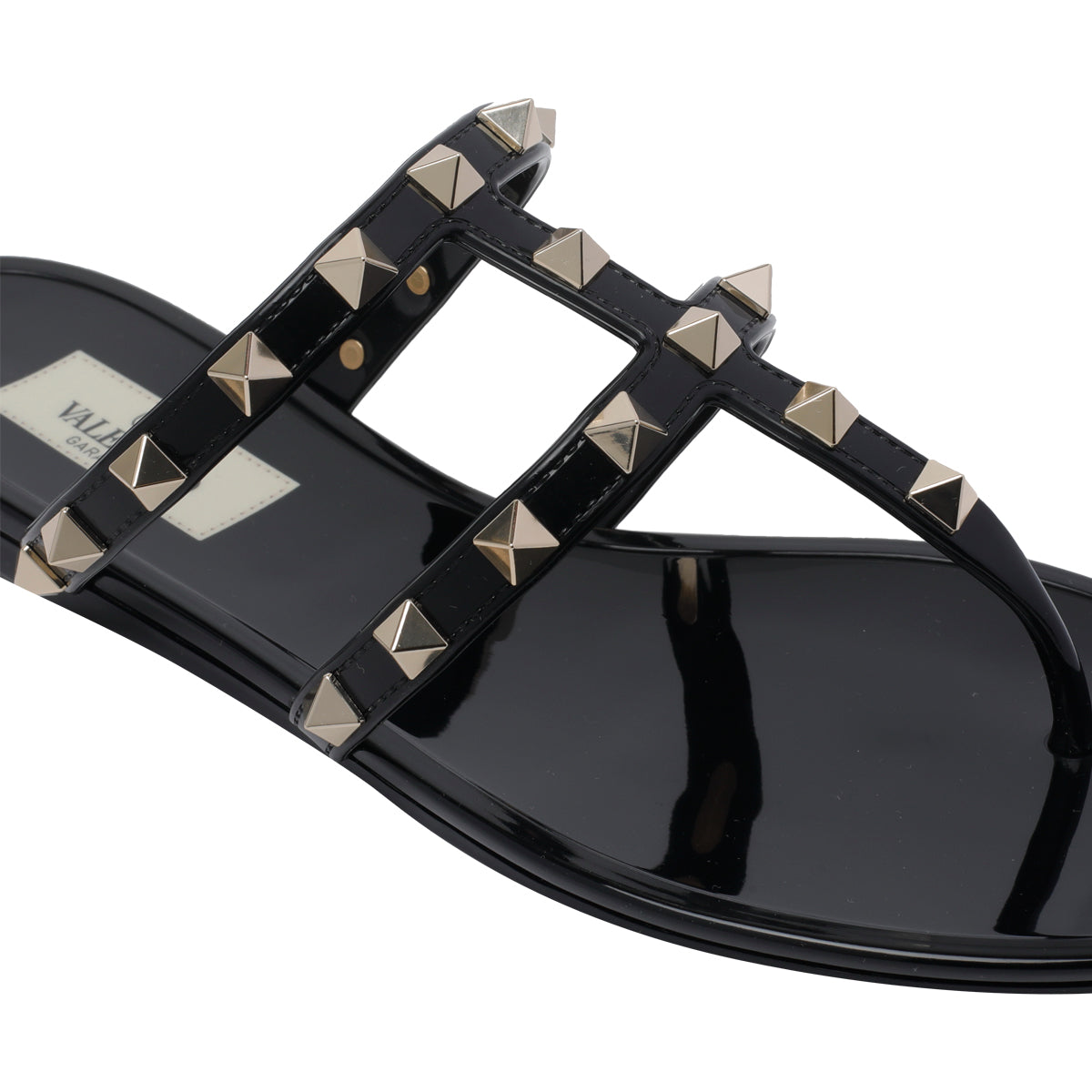 Valentino Garavani Sandals Black Rubber/rubber Sole