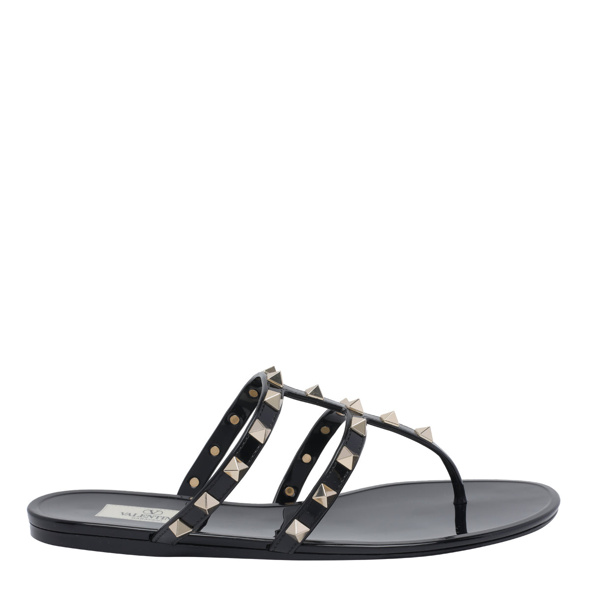 Valentino Garavani Sandals Black Rubber/rubber Sole