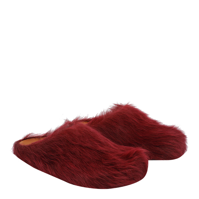 Marni Sandals Red Calf Leather/rubber Sole