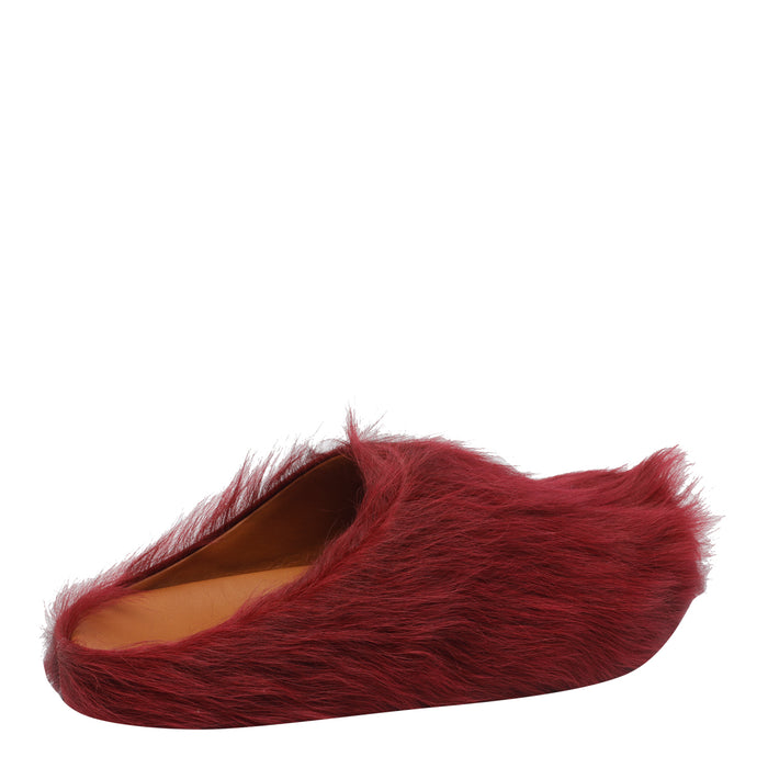 Marni Sandals Red Calf Leather/rubber Sole