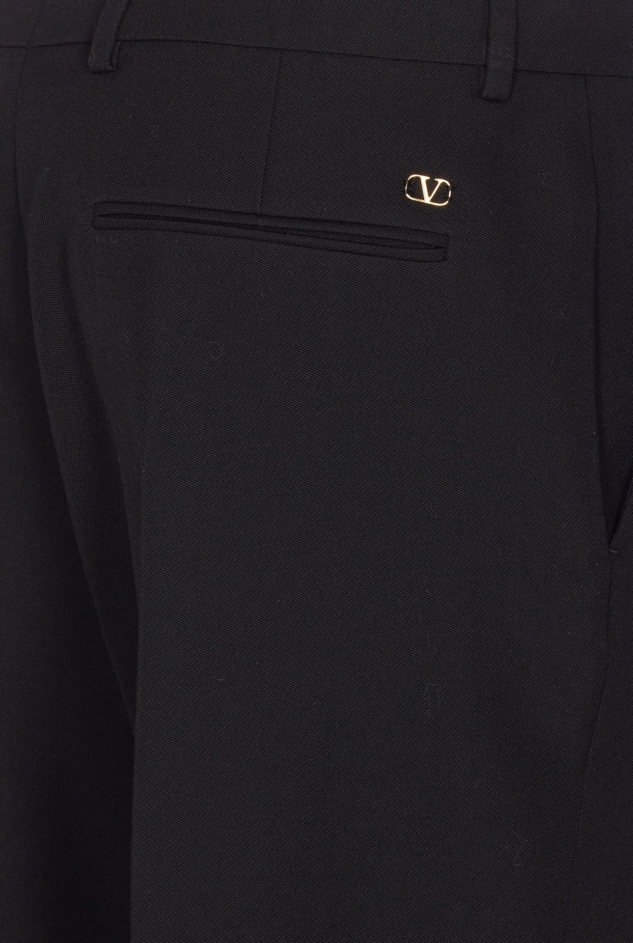 Valentino Garavani Trousers Black Virgin Wool