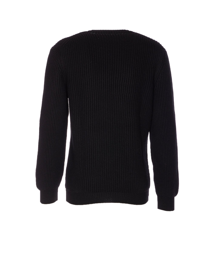 Fendi Sweaters Black Virgin Wool