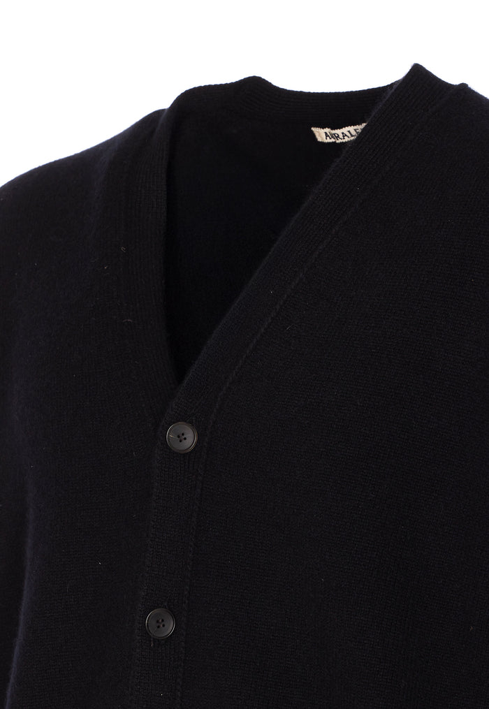 Auralee Sweaters Black Cashmere