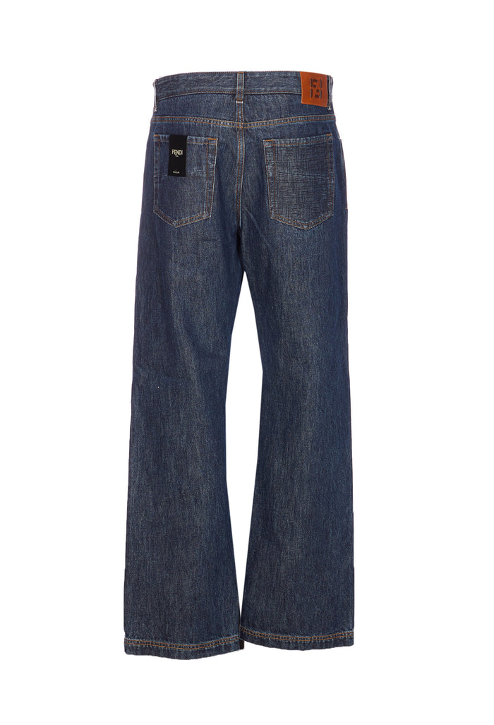 Fendi Jeans Blue Cotton