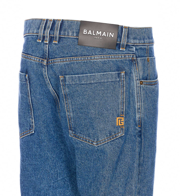 Balmain Jeans Blue Cotton
