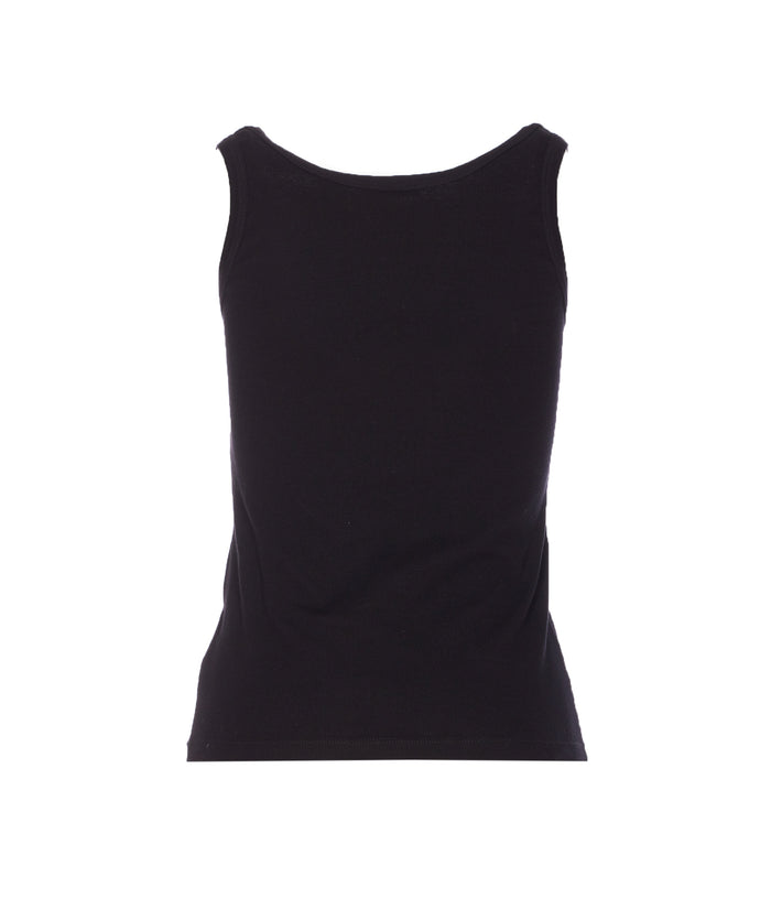 Versace Top Black Cotton