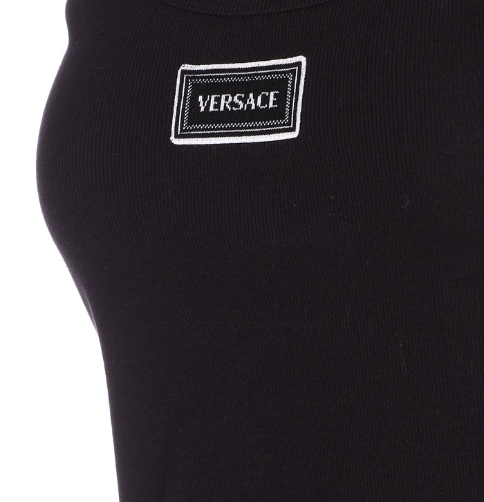 Versace Top Black Cotton