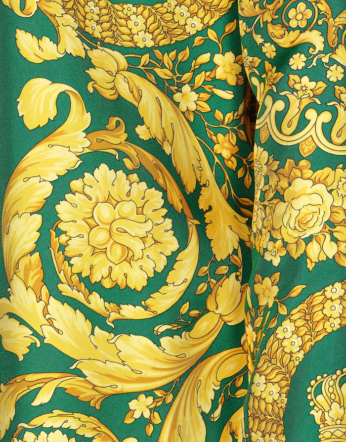 Versace Shirts Green Silk