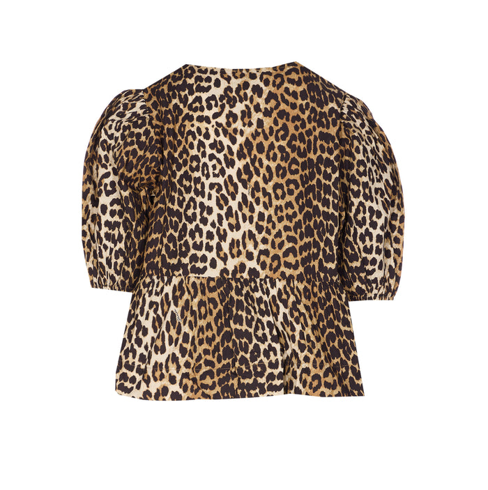 GANNI Shirts Brown Organic Cotton
