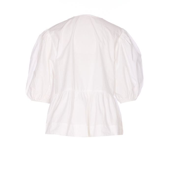GANNI Shirts White Organic Cotton