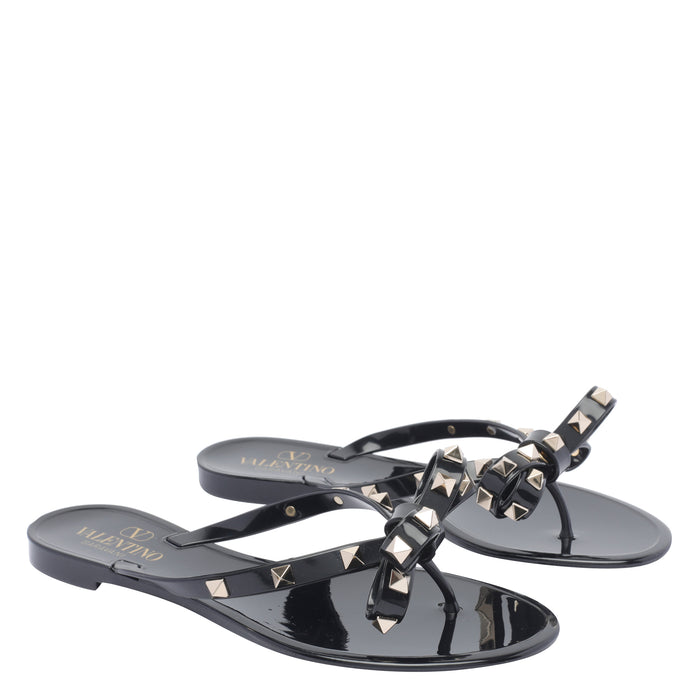 Valentino Garavani Sandals Black Rubber/rubber Sole