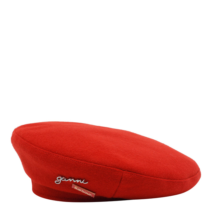 BARBOUR X GANNI Hats Red Wool
