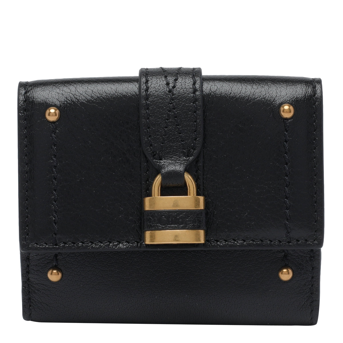 Chloè Wallets Black Buffalo Leather