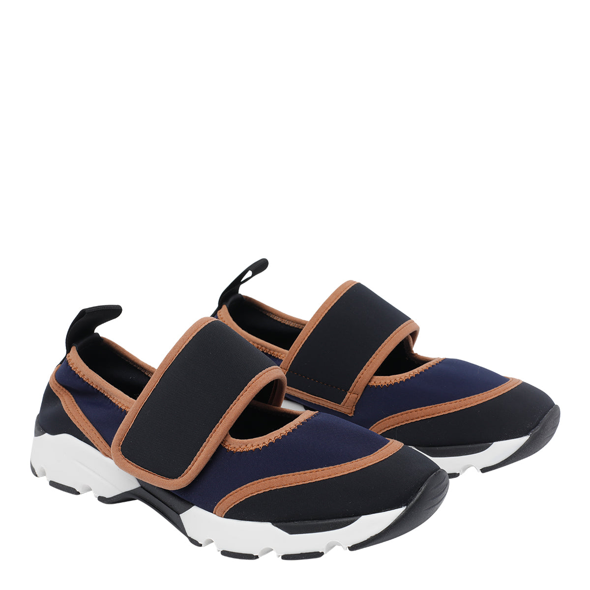 Marni Sneakers Blue Fabric/rubber Sole