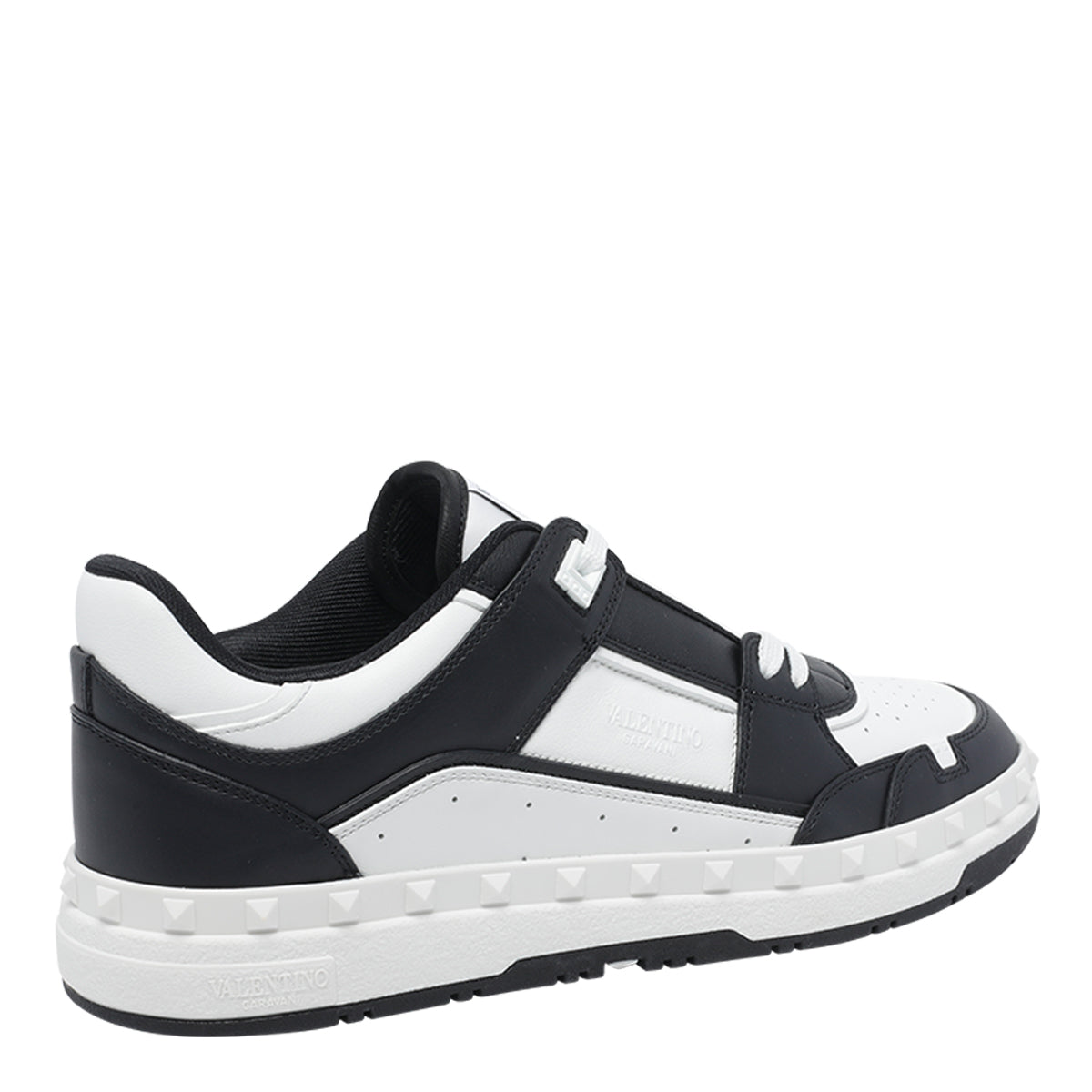 Valentino Garavani Sneakers Black Calf Leather/rubber Sole