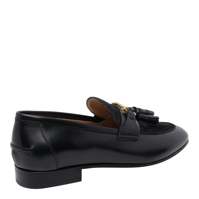 Valentino Garavani Flat shoes Black Calf Leather/leather Sole