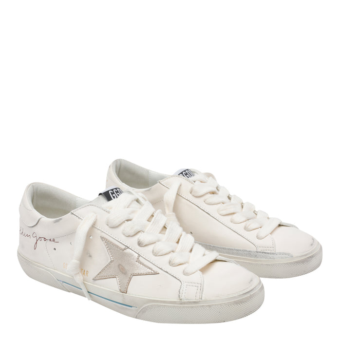 Golden Goose Sneakers White Calf Leather/ Rubber Sole