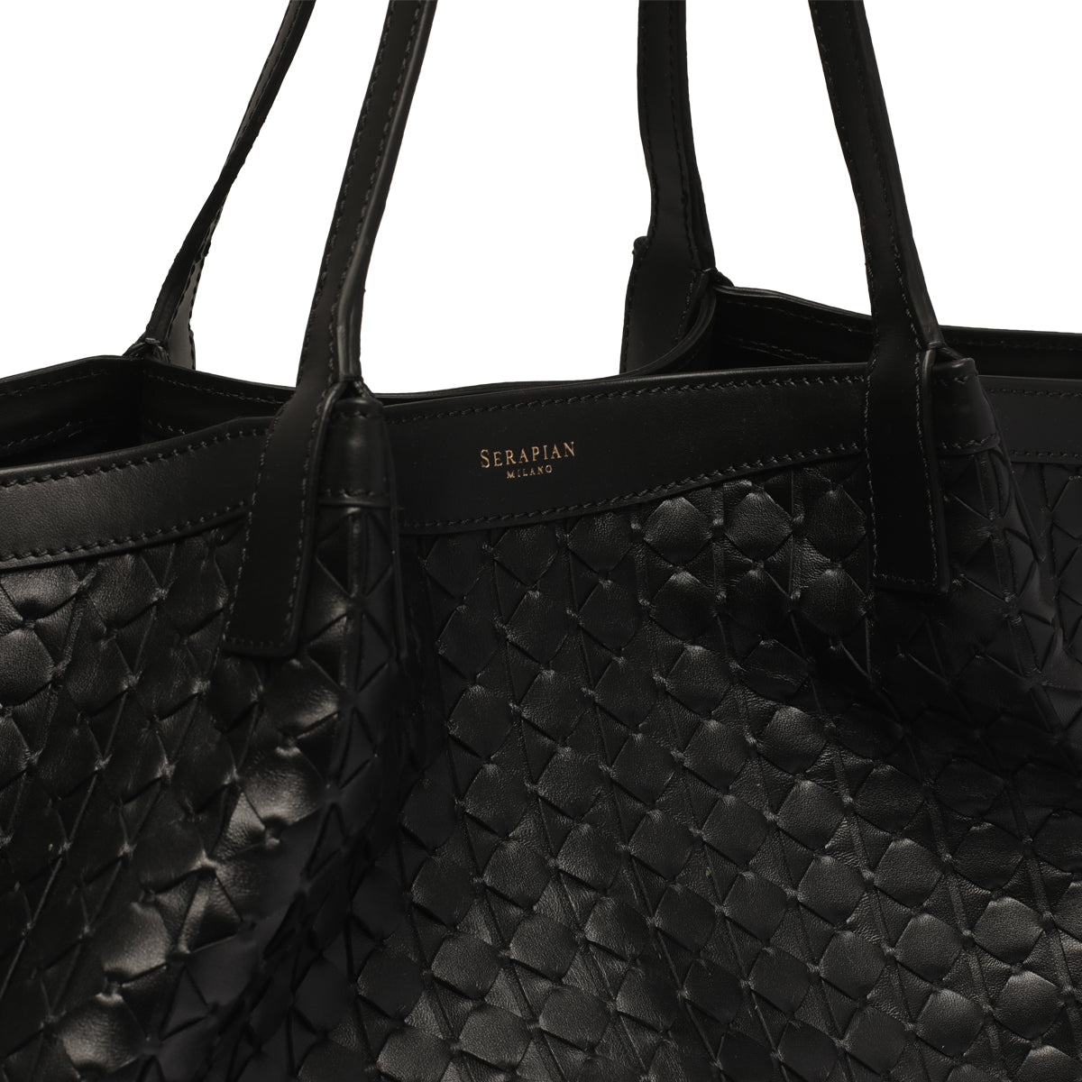 Serapian Bags Black Calf Leather